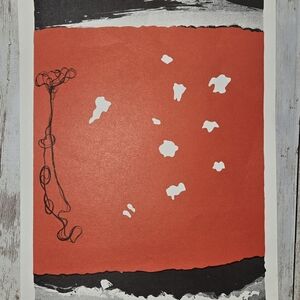 Abstract Red and Black Art Print